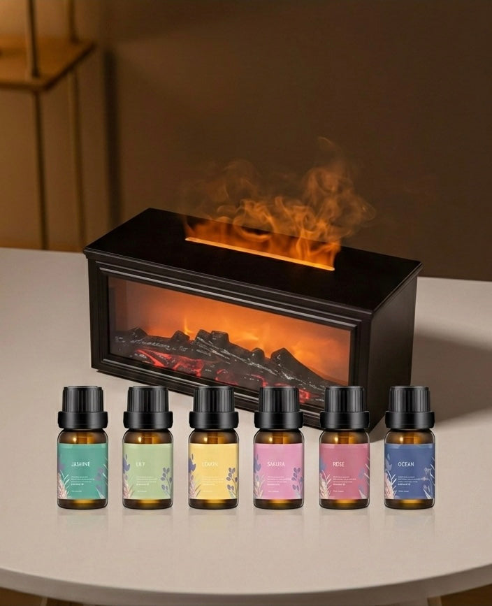 Emberly Aura: Ultimate Relaxation Bundle (Diffuser + 6 (10 ml Oils)